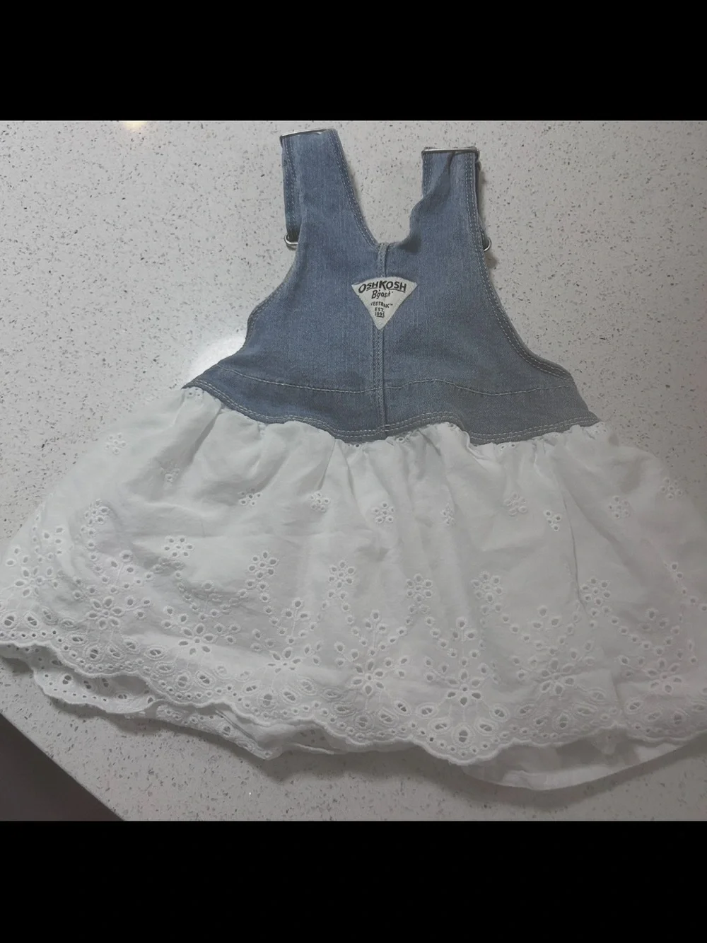 Osh kosh overall dress EUC 12m